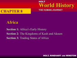 CHAPTER 8: Africa
