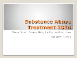 Substance Abuse Treatment 2009