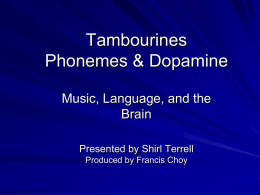 Tambourines Phonemes & Dopamine
