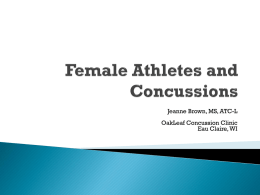 Concussions in the Female Athlete - WATA Inc.
