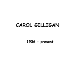 CAROL GILLIGAN - EvergreenStateCollege-Home
