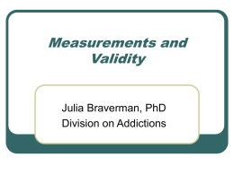 Approaches to Psychological Measurement