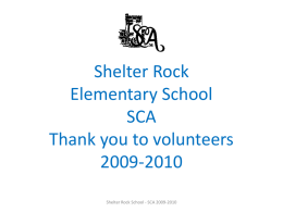 Shelter Rock SCA 2009-2010