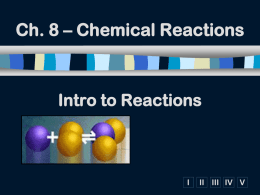 Intro to Reactions