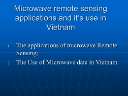 Microwave Remote Sensing