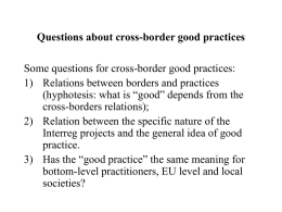 Interreg and the meaning of “borders”