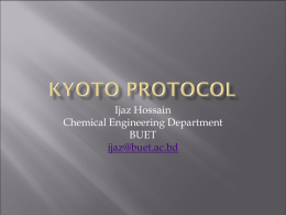 Kyoto Protocol - Bangladesh University of Engineering and