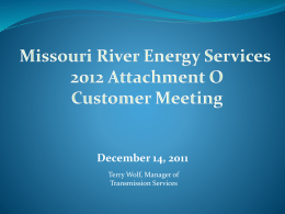 Otter Tail Power Company 2012 Attachment O 1Customer Meeting