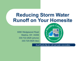Reducing Storm Water Runoff on Your Homesite