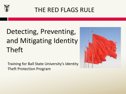 Red Flags Training - Ball State University