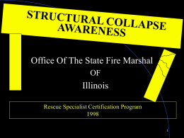 Building Collapse Awareness - LSU Fire and Emergency