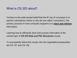 Lecture 1 notes - Computer Science at CCSU