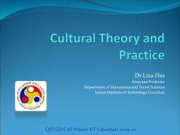 Cultural Theory and Practice