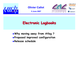 Electronic Logbooks