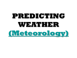 PREDICTING WEATHER