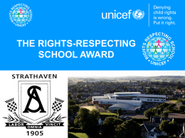 The Right Respecting Schools Award