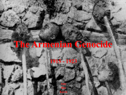 The Armenian Genocide - Pasadena City College