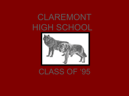 CLAREMONT HIGH SCHOOL