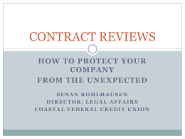 Contract Review Presentation