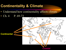 2.6 Continentality & climate