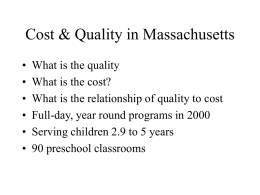 Cost & Quality in Massachusetts