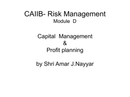 Risk Management - Indian Institute of Banking and Finance