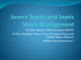 Severe Sepsis and Septic Shock Management