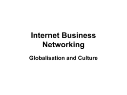 Internet Business Networking