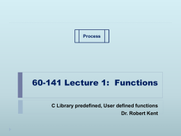 60-140 Lecture 4: Functions