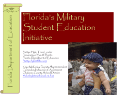 Florida's Military Student Education Initiative