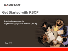 Get Started with RSCP