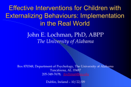 Preventive Effects of Social-Cognitive Interventions for