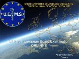 Report on Part I exam by Angelos Nikolaou - UEMS