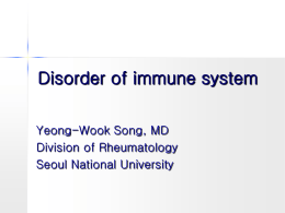 Immunology in Rheumatic Diseases
