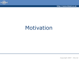 ###Motivation - PowerPoint Presentation###