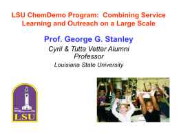 LSU ChemDemo Program: Combining Service Learning and