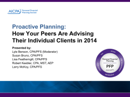Proactive Planning: How Your Peers Are Advising Their