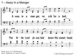 Away In A Manger - Paperless Hymnal