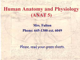 ANATOMY AND PHYSIOLOGY - Monterey Peninsula College