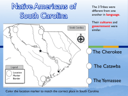 Native Americans of South Carolina