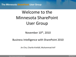 SharePoint 2010 - Business Intelligence