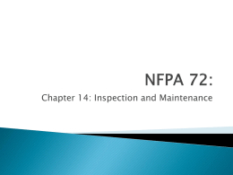 NFPA 72: - Indiana University of Pennsylvania