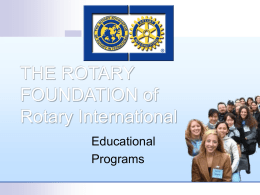 The Finances of The Rotary Foundation