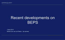 BEPS/EU State Aid in practice
