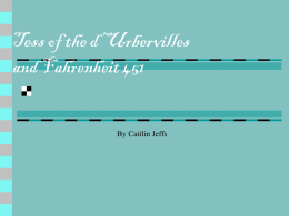 Tess of the d’Urbervilles and Fahrenheit 451
