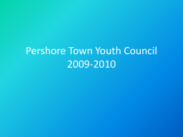Pershore Town Youth Council 2009-2010