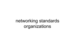 networking standards organizations