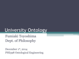 University Ontology