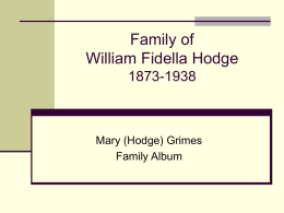 Mary (Hodge) Grimes