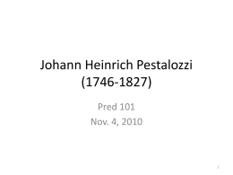 Johann Heinrich Pestalozzi (1746